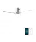 Cecotec EnergySilence Aero 5600 Aqua IronWhite Connected Ventilador de Techo con 3 Aspas y Luz - 40W - Diametro de 52" - LED de 