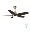 Cecotec EnergySilence Aero 4200 GoldDarkWood Ventilador de Techo con 5 Aspas de Madera y Luz - 53W - Diametro de 42" - LED - Tem