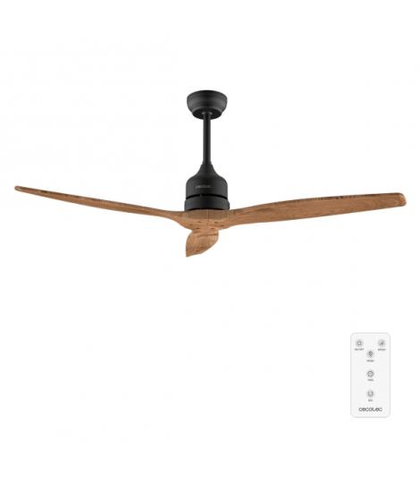 Cecotec EnergySilence Aero 5270 DarkWood Ventilador de Techo de 3 Aspas - 40W - Diametro de 52" - Temporizador - 6 Velocidades -