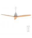 Cecotec EnergySilence Aero 5270 WhiteWood Ventilador de Techo de 3 Aspas - 40W - Diametro 52" - Temporizador - 6 Velocidades - M