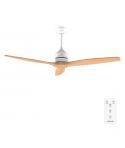 Cecotec EnergySilence Aero 5270 WhiteWood Ventilador de Techo de 3 Aspas - 40W - Diametro 52" - Temporizador - 6 Velocidades - M