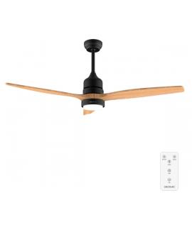 Cecotec EnergySilence Aero 5275 Black and WhiteWood Ventilador de Techo con 3 Aspas de Madera y Luz - 40W - Diametro de 52" - LE