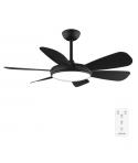 Cecotec EnergySilence Aero 5200 Black Pro Ventilador de Techo con 6 Aspas y Luz Integrada - 55W - Diametro de 52" - LED de 32W -
