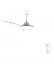 Cecotec EnergySilence 4800 Light White Ventilador de Techo con 3 Aspas y Luz - 35W - Diametro de 48" - 3 Tonos LED - 6 Velocidad