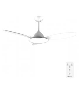 Cecotec EnergySilence 4800 Light White Ventilador de Techo con 3 Aspas y Luz - 35W - Diametro de 48" - 3 Tonos LED - 6 Velocidad