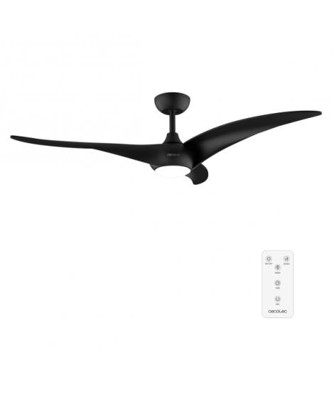 Cecotec EnergySilence Aero 5295 Black Ventilador de Techo con 3 Aspas y Luz - 40W - Diametro de 54" - 3 Tonos LED - Mando a Dist