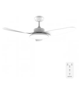 Cecotec EnergySilence Aero 5200 Light White Ventilador de Techo con 3 Aspas y Luz - 40W - Diametro de 43" - 3 Tonos LED - 6 Velo