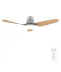Cecotec EnergySilence Aero 5200 Light WhiteWood Ventilador de Techo con 3 Aspas de Madera y Luz - 40W - Diametro de 43" - 3 Tono