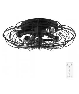Cecotec EnergySilence LampAero 650 Iron Design Ventilador de Techo con 5 Aspas y Luz - 20W - Tulipa Metalica - Lampara con 3 Ton