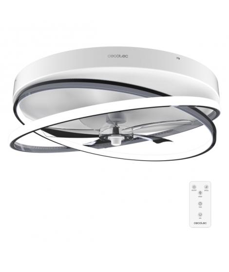 Cecotec EnergySilence LampAero 600 FlowLight Ventilador de Techo con 5 Aspas y Luz - 20W - Aro LED con 3 Tonos - Diametro de 24"
