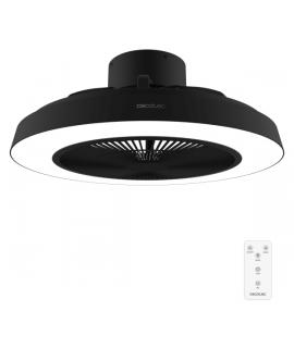 Cecotec EnergySilence LampAero 600 InsideBlack Ventilador de Techo con 5 Aspas y Luz - 20W - Aro LED con 3 Tonos - Diametro de 2