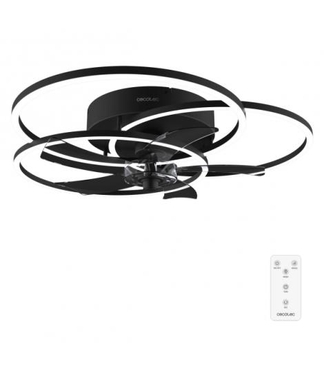 Cecotec EnergySilence LampAero 670 FlowLight Ventilador de Techo con 5 Aspas y Luz - 20W - Estilo Geometrico Original - 3 Tonos 
