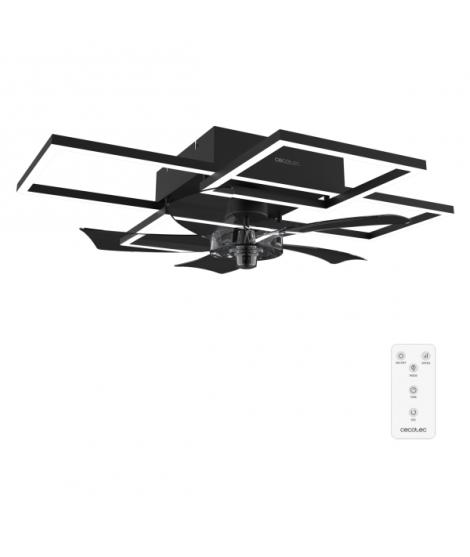 Cecotec EnergySilence LampAero 690 FlowLight Ventilador de Techo con 5 Aspas y Luz - 20W - Estilo Geometrico Moderno - 3 Tonos L