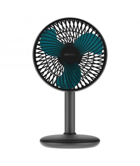 Cecotec EnergySilence 4000 Portable Desk Dark Ventilador de Sobremesa Inalabrico - 4000mAh - Tactil - 4 Velocidades - Inclinacio