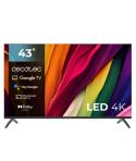 Cecotec A4 series ALU40043 Televisor Smart TV sin Marco de 43" LED con Resolucion 4K UHD - Procesador Cortex A55 - Google TV - D