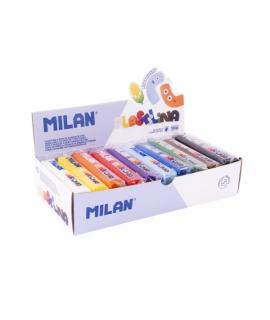 Milan Caja con 10 Barras de Plastilina de 150gr - Base de Almidon de Maiz - Sin Gluten - Mezclables - Colores Surtidos