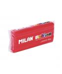Milan Barra de Plastilina de 150gr - Base de Almidon de Maiz - Sin Gluten - Mezclables - Color Rojo