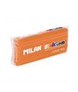 Milan Barra de Plastilina de 150gr - Base de Almidon de Maiz - Sin Gluten - Mezclables - Color Naranja