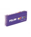 Milan Barra de Plastilina de 150gr - Base de Almidon de Maiz - Sin Gluten - Mezclables - Color Lila