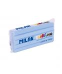 Milan Barra de Plastilina de 150gr - Base de Almidon de Maiz - Sin Gluten - Mezclables - Color Azul Claro