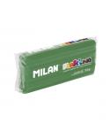 Milan Barra de Plastilina de 150gr - Base de Almidon de Maiz - Sin Gluten - Mezclables - Color Verde