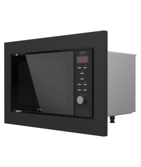 Cecotec GrandHeat 2350 Built-In Black Microondas Encastrable con Grill 23L 900W - Temporizador - 9 Funciones Preconfiguradas