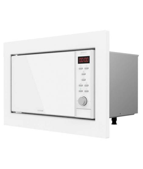 Cecotec GrandHeat 2350 Built-In White Microondas Encastrable con Grill 23L 900W - Temporizador - 9 Funciones Preconfiguradas