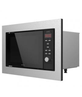 Cecotec GrandHeat 2350 Built-In SteelBlack Microondas Encastrable con Grill 23L 900W - Temporizador - 9 Funciones Preconfigurada