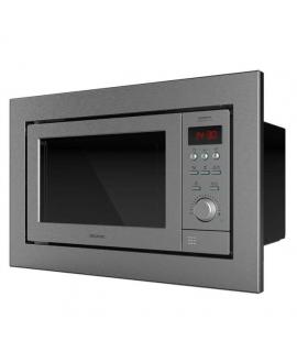 Cecotec GrandHeat 2350 Built-In Steel Microondas Encastrable con Grill 25L 900W - Temporizador hasta 90min - 10 Funciones Precon