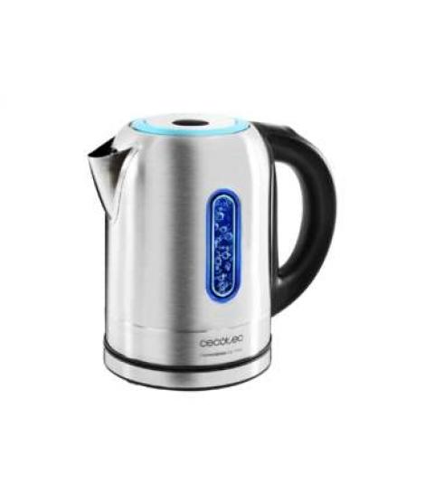 Cecotec ThermoSense 290 Steel Hervidor de Agua 2200W - Capacidad 1,7L - Acero Inoxidable - Ajuste Electronico de Temperatura - L