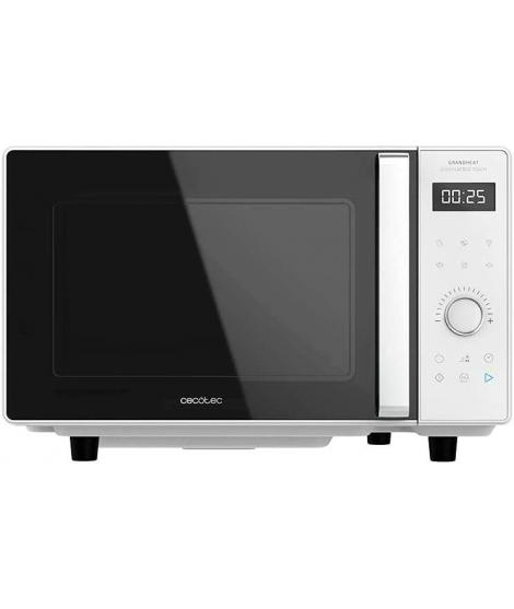 Cecotec GrandHeat 2500 Touch Flatbed White Microondas sin Plato 25L 800W - Panel de Control Tactil - Temporizador hasta 60min - 