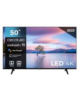 Cecotec A1 Series Televisor Smart TV 50" LED UHD 4K HDR10 - Dolby Vision - Dolby Atmos - WiFi, HDMI, USB, Ethernet - Diseño Fram