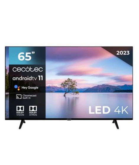 Cecotec A1 Series Televisor Smart TV 65" LED UHD 4K HDR10 - Dolby Vision - Dolby Atmos - WiFi, HDMI, USB, Ethernet - Diseño Fram