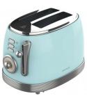 Cecotec Toast & Taste 800 Vintage Light Blue Tostadora Electrica 850W - 6 Niveles - 2 Ranuras Cortas Extraanchas - Capacidad par