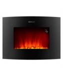 Cecotec Ready Warm 2650 Curved Flames Connected Chimenea Electrica 2000W WiFi - Tamaño 26" - 2 Niveles de Potencia - Mando a Dis