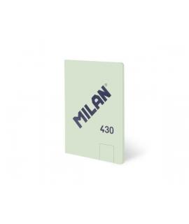 Milan 430 Libreta Encolada Formato A5 Hojas Blancas - 48 Hojas de 95 gr/m2 - Microperforado - Tapa Blanda - Color Verde