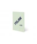 Milan 430 Libreta Encolada Formato A5 Hojas Blancas - 48 Hojas de 95 gr/m2 - Microperforado - Tapa Blanda - Color Verde
