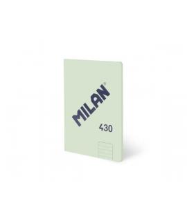 Milan 430 Libreta Encolada Formato A5 Pautado 1 Linea 7mm - 48 Hojas de 95 gr/m2 - Microperforado - Tapa Blanda - Color Verde