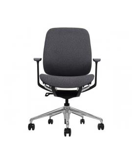 Cromad Zenith Collection Silla de Oficina - Piston de Gas de Grado 4 - Respaldo Ergonomico - Reposabrazos Ajustables - Color Neg