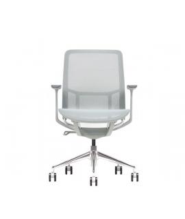 Cromad Gama Sense Elegance Silla de Oficina - Piston de Gas de Grado 4 - Respaldo Ergonomico - Malla Elastica 3D Transpirable - 