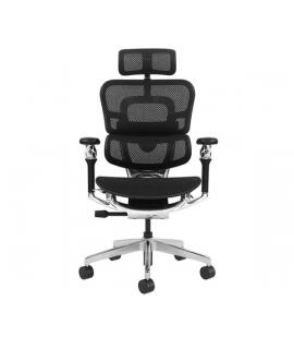 Cromad Aeris Supreme Silla de Oficina - Piston de Gas de Grado 4 - Soporte Lumbar Dividido con Ajuste de Tension - Reposacabezas