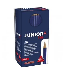 Alpino Junior Tri Pack con 144 Lapices de Grafito HB Triangulares - Espacio para el Nombre