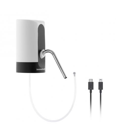 Innovagoods Dispensador de Agua Automatico - Libre de BPA - Recargable USB - Compatible con Garrafas - Incluye Adaptador - Bater