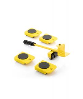 Innovagoods HeavEasy Herramienta de Elevacion y Transporte de Cargas hasta 200kg - Ruedas 360º - Mango Antideslizante - Multifun