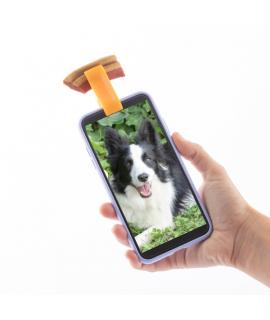 Innovagoods Pefie Clip de Selfies para Mascotas - Silicona Flexible - Firme Sujecion - Ligero y Compacto - Facil de Limpiar - 1.