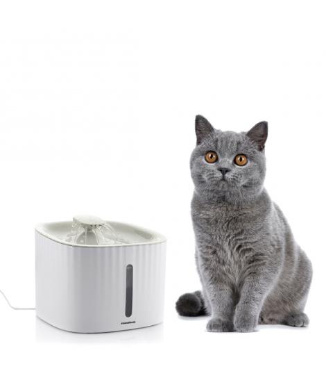Innovagoods Drinkatt Fuente USB para Mascotas - Capacidad 3L - Silenciosa - Filtros Reutilizables - 3 Modos de Flujo - Indicador