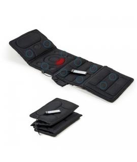 Innovagoods Vhemat Colchon de Masaje por Vibracion - 10 Motores Vibratorios - Funcion Calor - 5 Modos - Plegable - Ergonomico - 