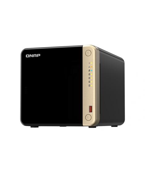 QNAP TS-464-8G NAS Torre Procesador Intel Celeron N5095 - Memoria 8GB - 4 Bahias 2.5", 3.5", M.2 - USB, HDMI, Ventilador 120mm