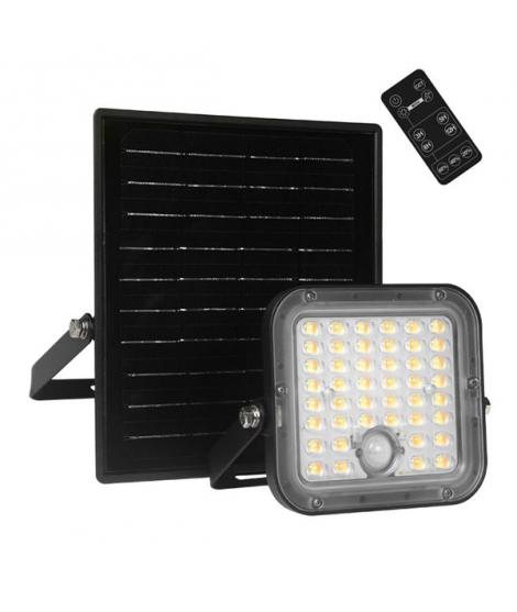 Elbat EB0573 Foco Led Solar 10W - 1500LM - CCT 3000K/6000K - Luz Calida y Fria - Sensor de Movimiento