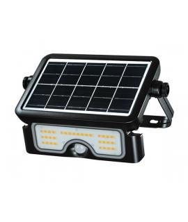 Elbat EB0574 Foco Led Solar 7W - 900LM - CCT 3000K/4000K/6000K - Luz Calida, Blanca y Fria - Sensor de Movimiento